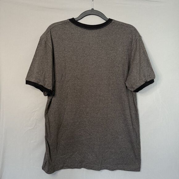 Disney Parks Mens Shirt Medium Mickey Mouse Gray with Black Accent Short Sleeve - Picture 3 of 8